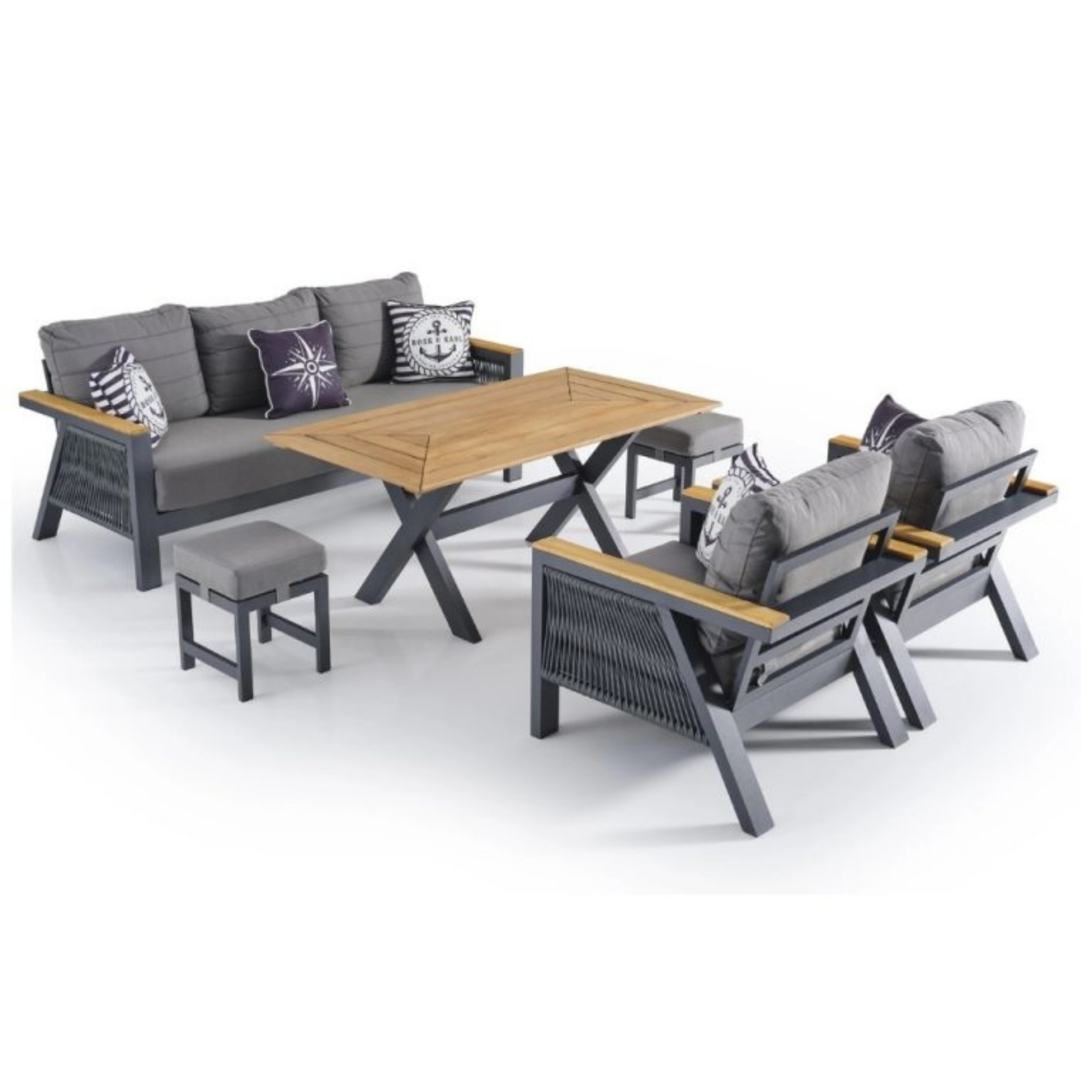 Lizbon 3+1+1 Puflu Alüminyum Grubu